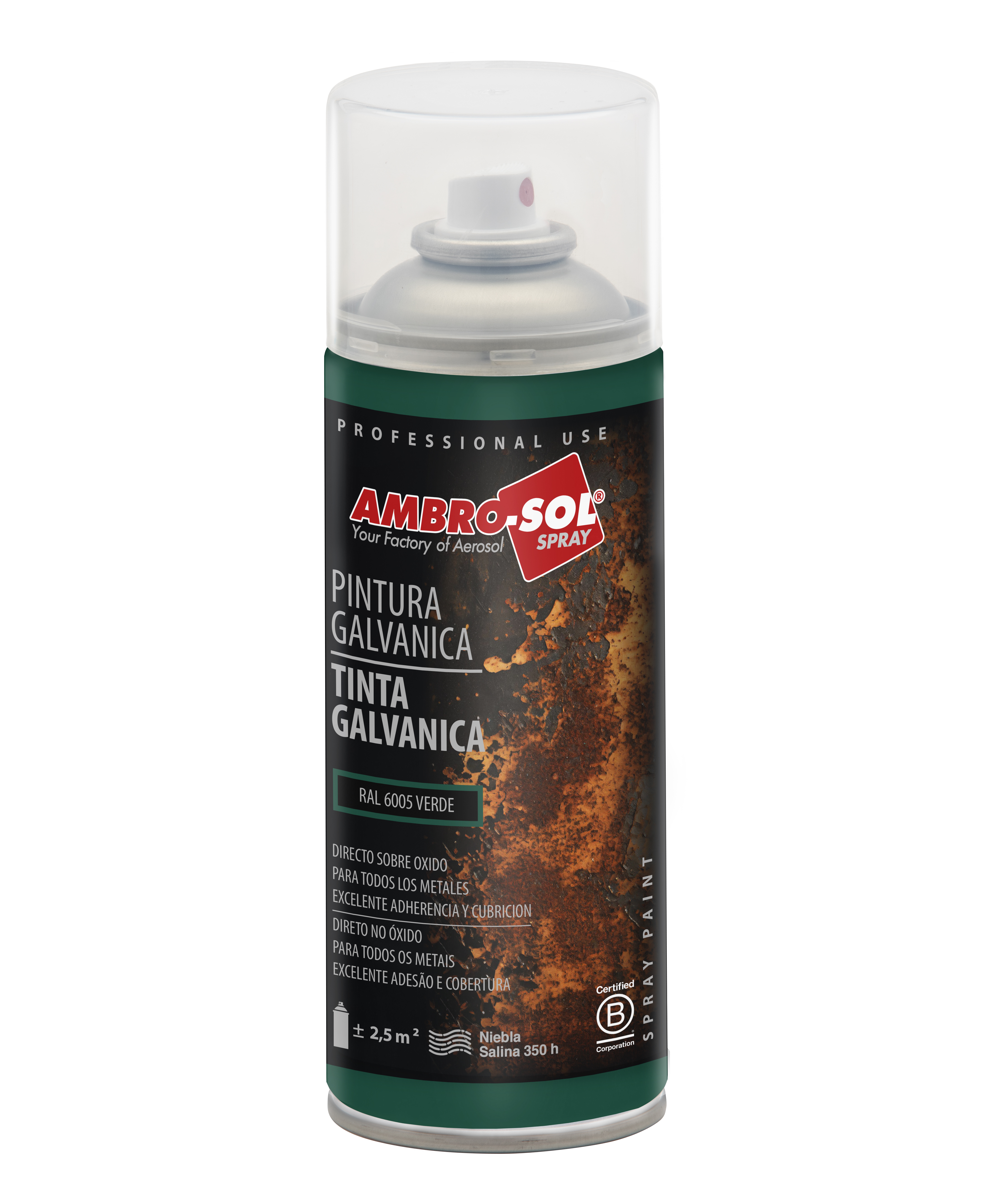 Pintura Galvánica 400 ml RAL 6005 VERDE MUSGO